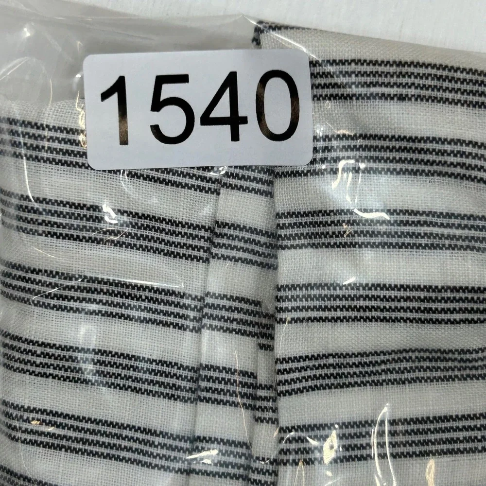 FRAME Denim Womens Black White Striped Paperbag Waist Tie Shorts High Rise